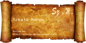 Szkala Merse névjegykártya